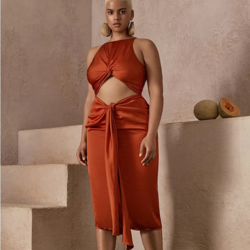 SOLD (Never Worn) Andrea Iyamah Reni Midi Dress